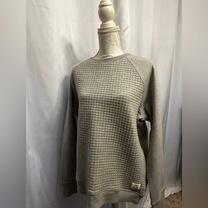 Grey Reebok quilted type sweatshirt XL